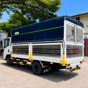 Kích thước lọt lòng 4m4 của xe tải Isuzu QKR 210 thùng mui bạt